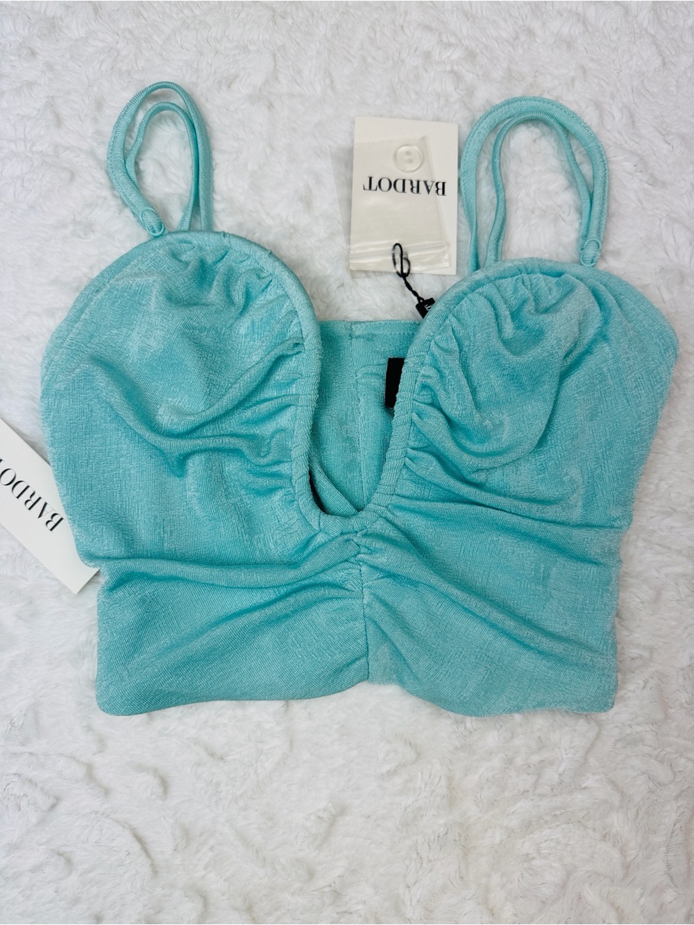BARDOT Ruched Crop Top - Picture 2 of 5